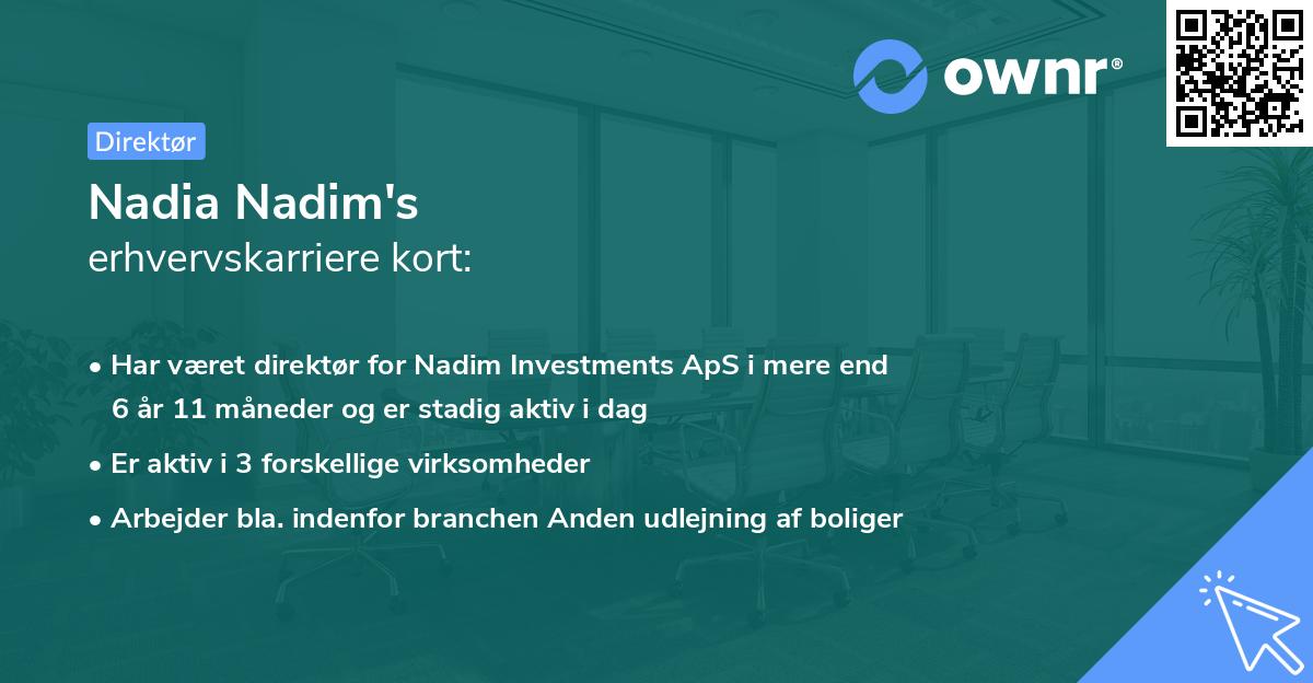 Nadia Nadim's erhvervskarriere kort