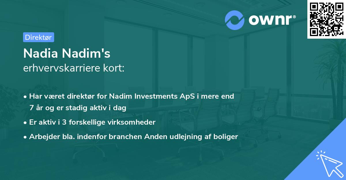 Nadia Nadim's erhvervskarriere kort