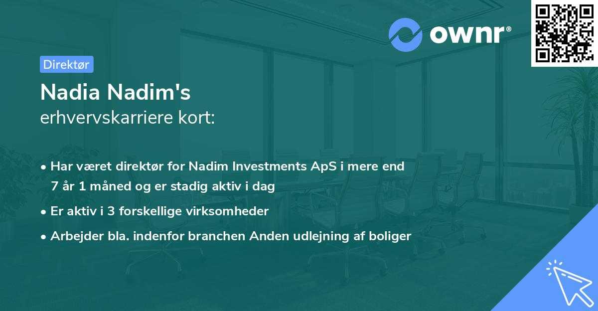 Nadia Nadim's erhvervskarriere kort