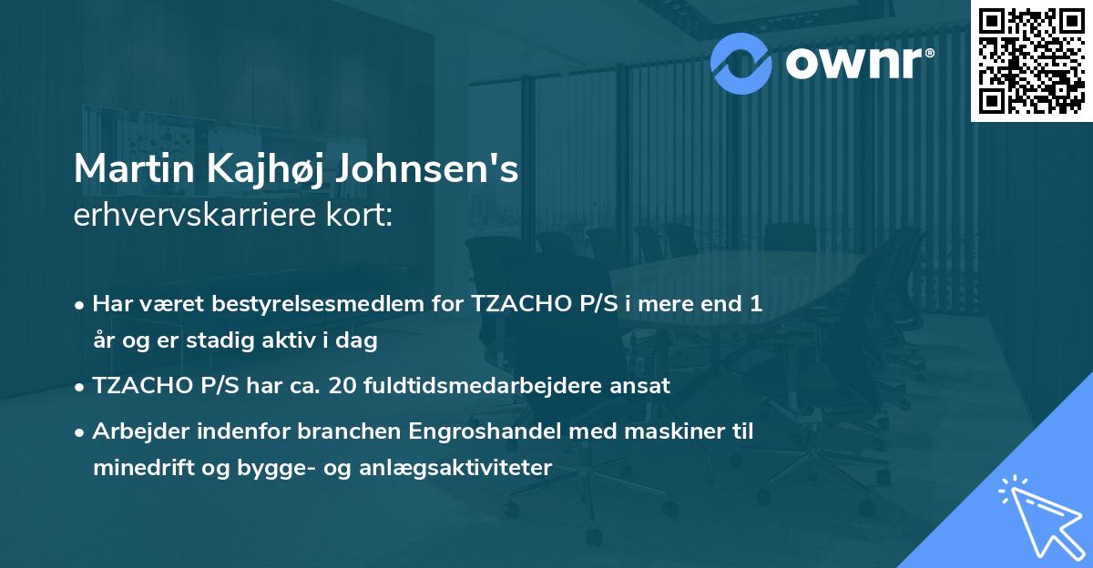 Martin Kajhøj Johnsen's erhvervskarriere kort