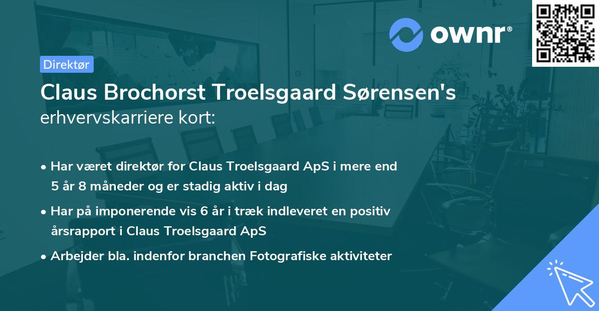 Claus Brochorst Troelsgaard Sørensen's erhvervskarriere kort
