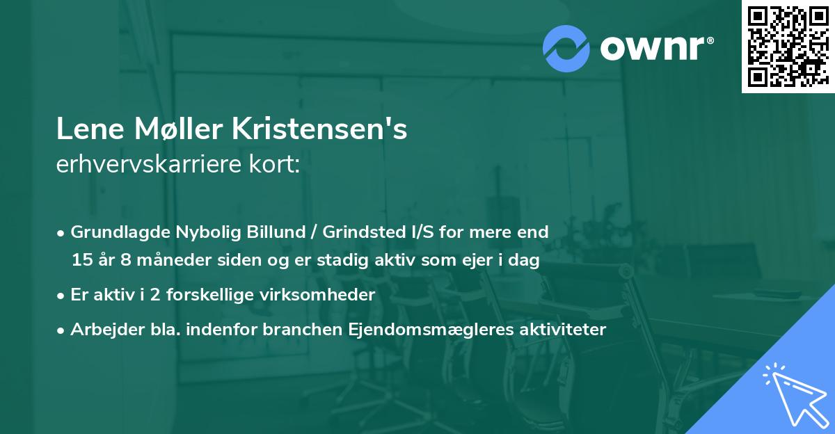 Lene Møller Kristensen's erhvervskarriere kort