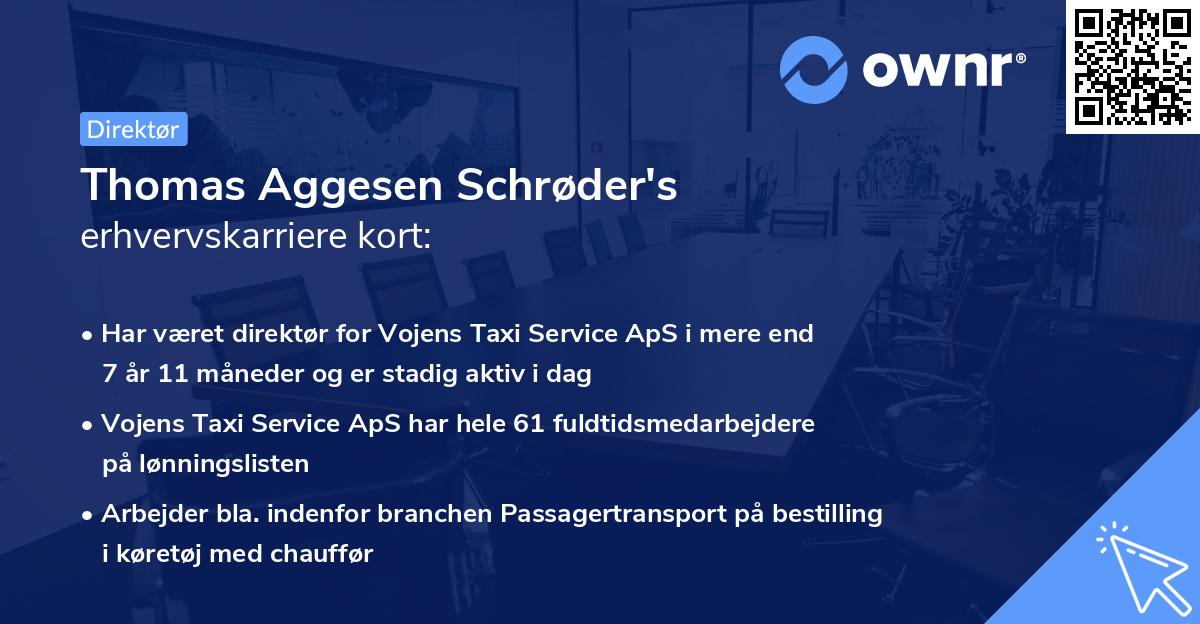 Thomas Aggesen Schrøder's erhvervskarriere kort