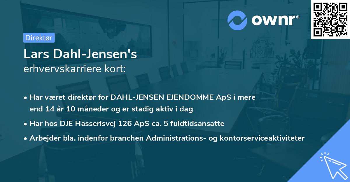 Lars Dahl-Jensen's erhvervskarriere kort