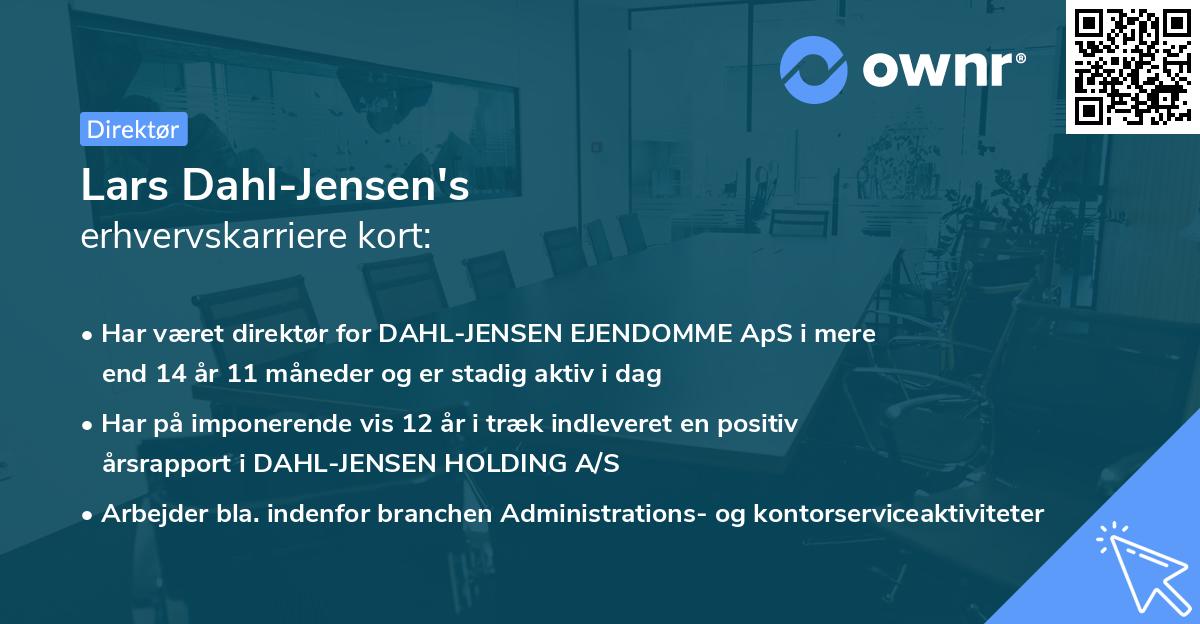 Lars Dahl-Jensen's erhvervskarriere kort