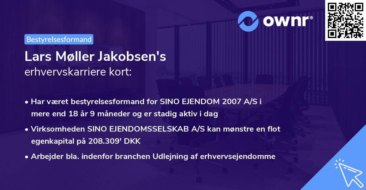Lars Møller Jakobsen's erhvervskarriere kort