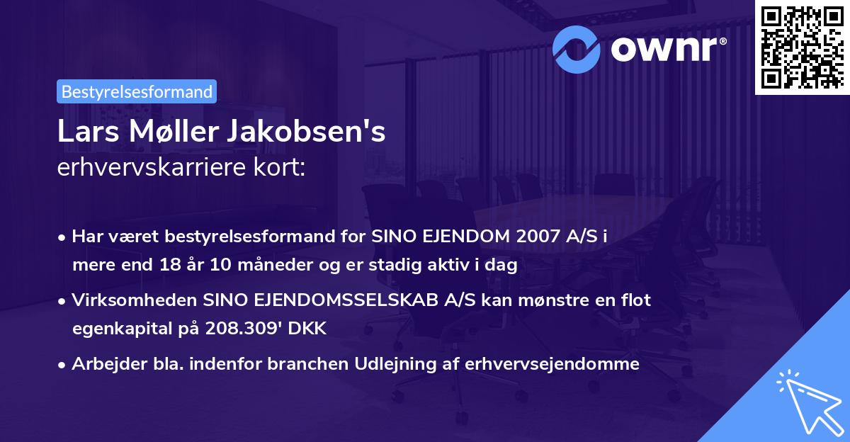 Lars Møller Jakobsen's erhvervskarriere kort