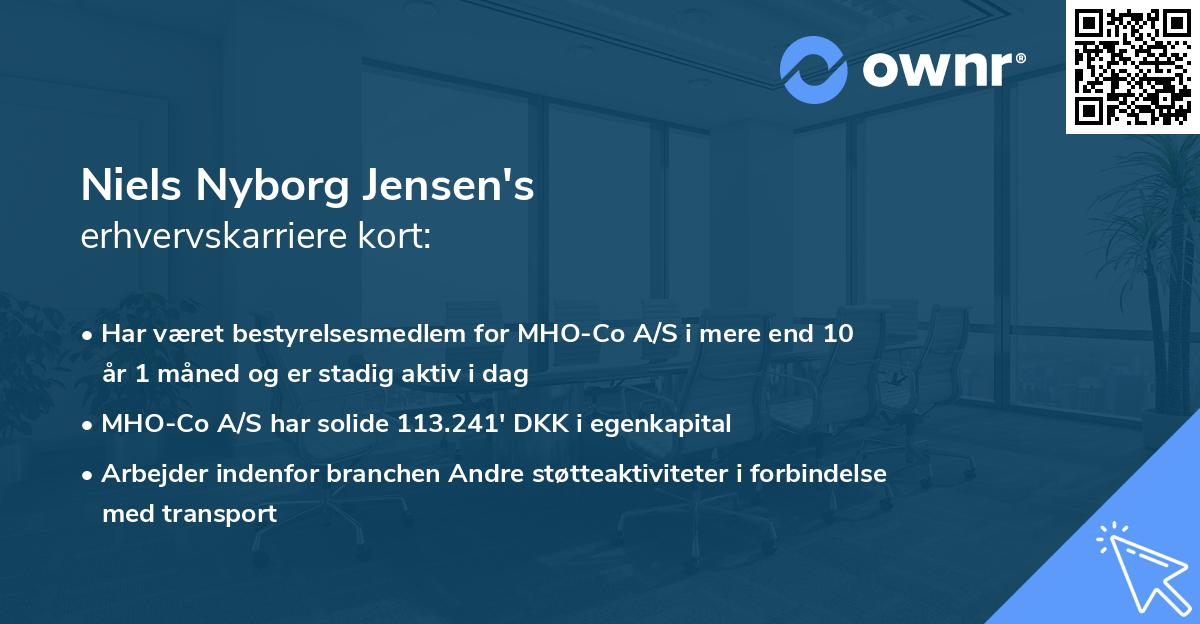 Niels Nyborg Jensen's erhvervskarriere kort