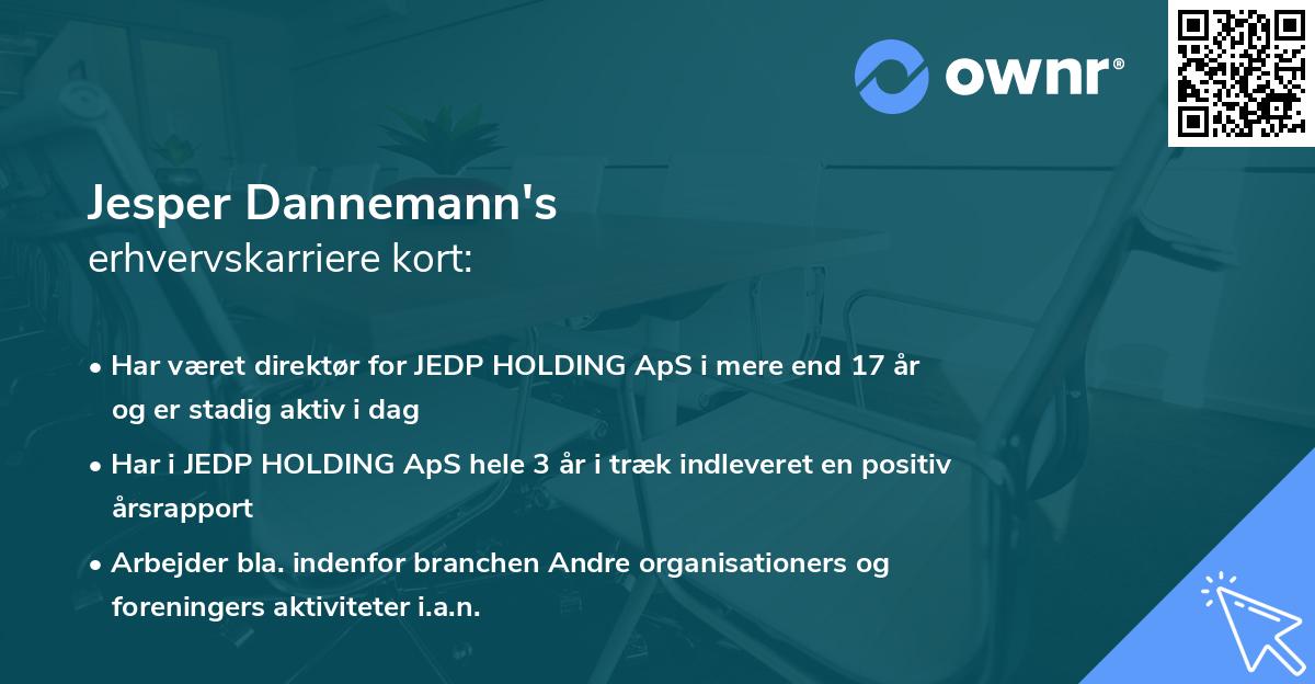 Jesper Dannemann's erhvervskarriere kort