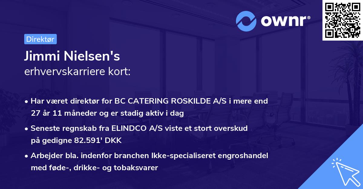 Jimmi Nielsen's erhvervskarriere kort