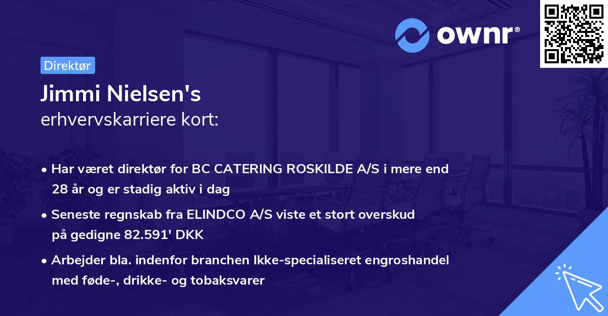 Jimmi Nielsen's erhvervskarriere kort