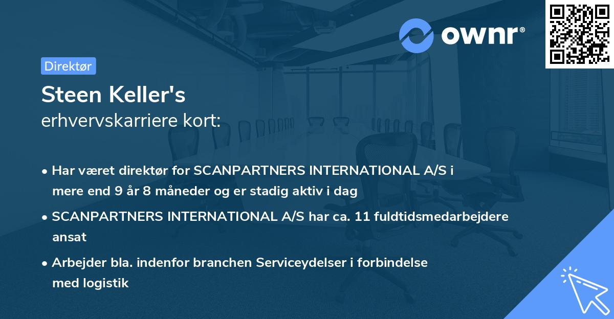 Steen Keller's erhvervskarriere kort