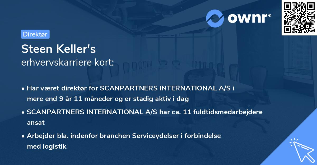 Steen Keller's erhvervskarriere kort