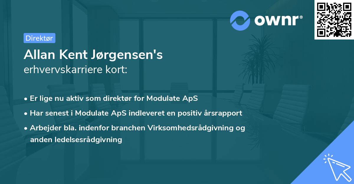 Allan Kent Jørgensen's erhvervskarriere kort