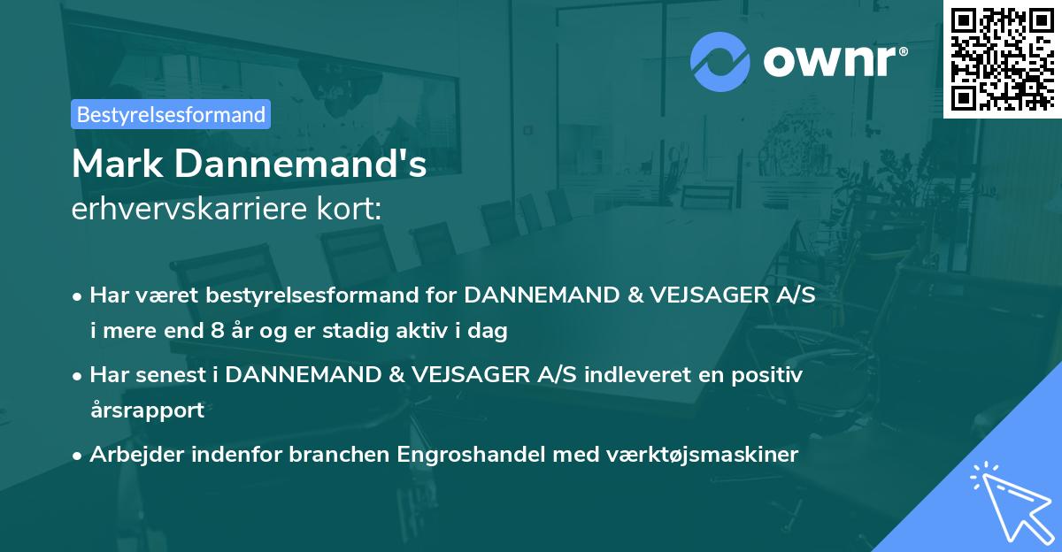 Mark Dannemand's erhvervskarriere kort