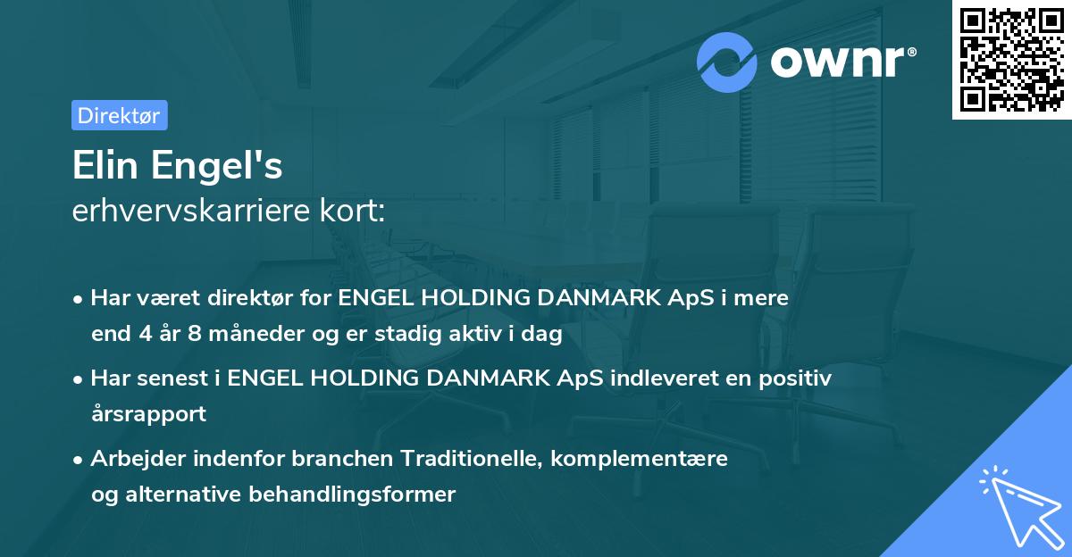 Elin Engel's erhvervskarriere kort