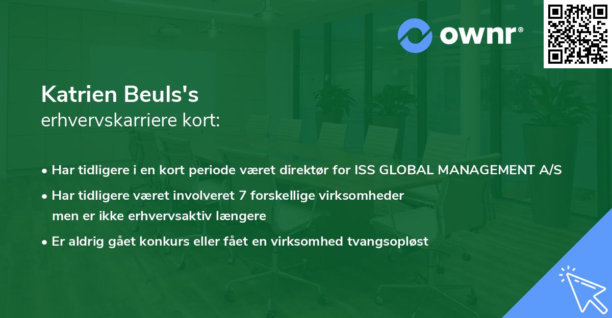 Katrien Beuls's erhvervskarriere kort