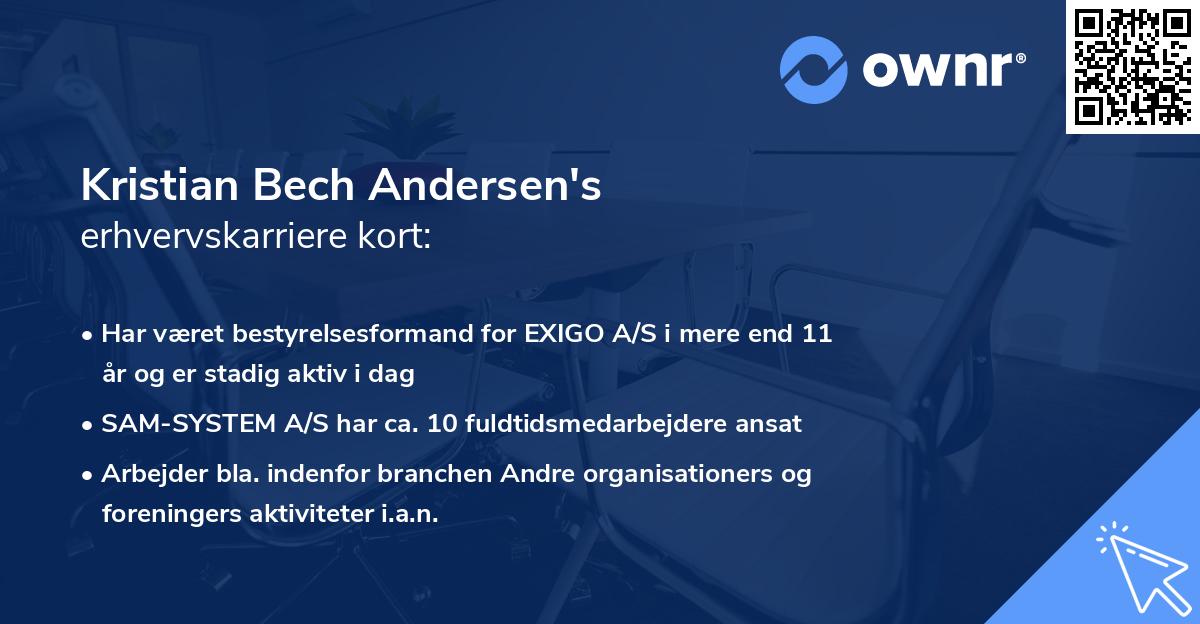 Kristian Bech Andersen's erhvervskarriere kort
