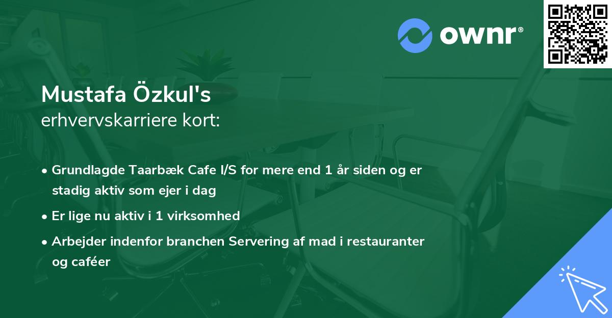Mustafa Özkul's erhvervskarriere kort