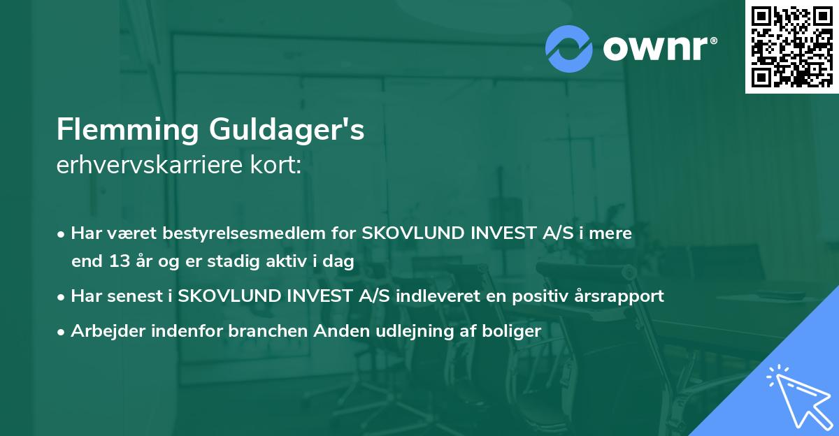 Flemming Guldager's erhvervskarriere kort