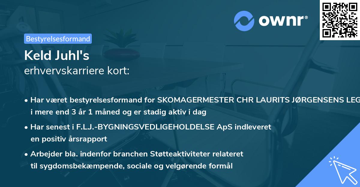 Keld Juhl's erhvervskarriere kort
