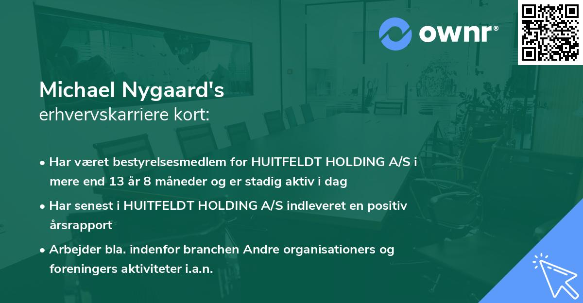 Michael Nygaard's erhvervskarriere kort