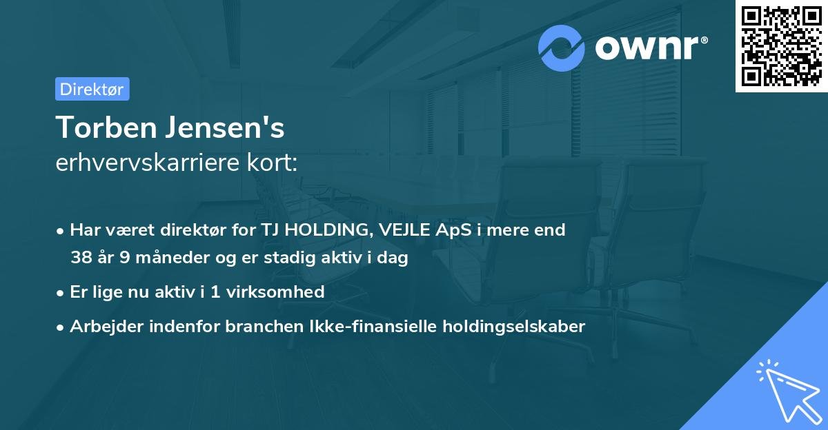 Torben Jensen's erhvervskarriere kort