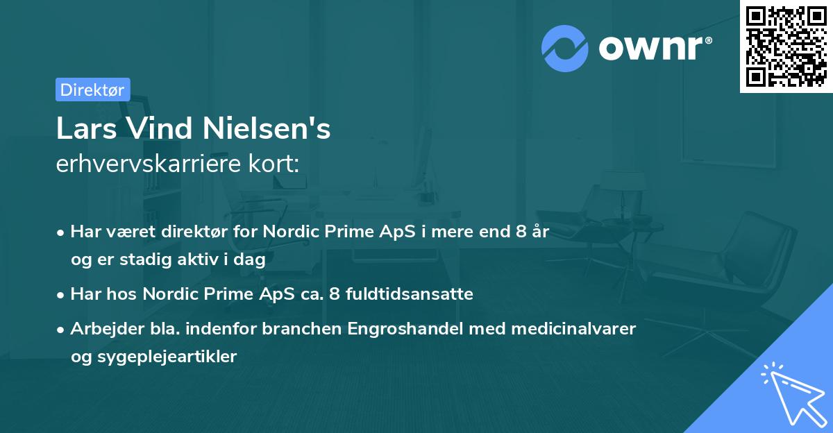 Lars Vind Nielsen's erhvervskarriere kort