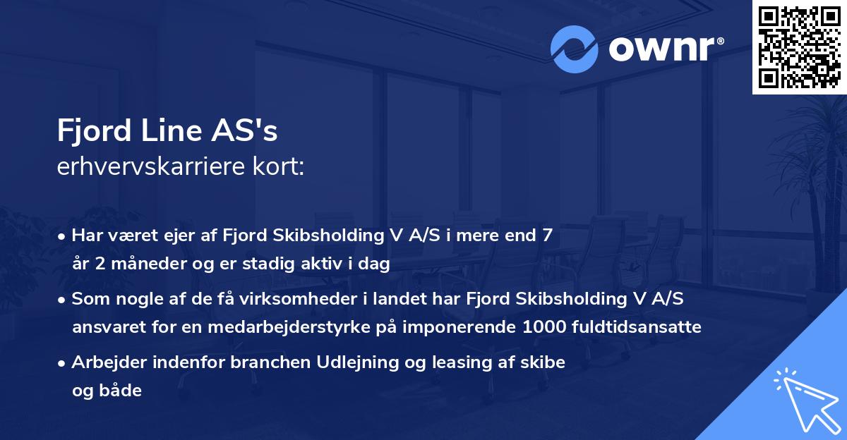 Fjord Line AS's erhvervskarriere kort