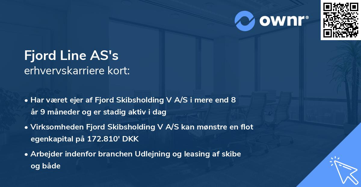 Fjord Line AS's erhvervskarriere kort