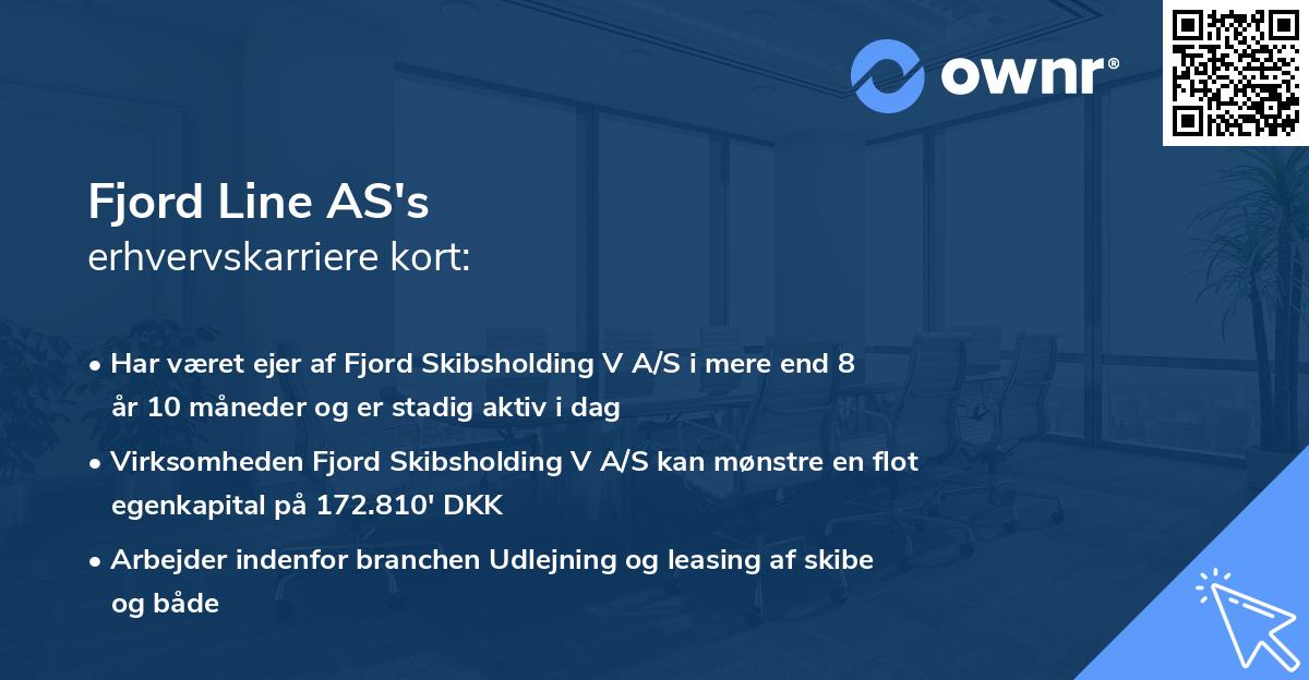 Fjord Line AS's erhvervskarriere kort