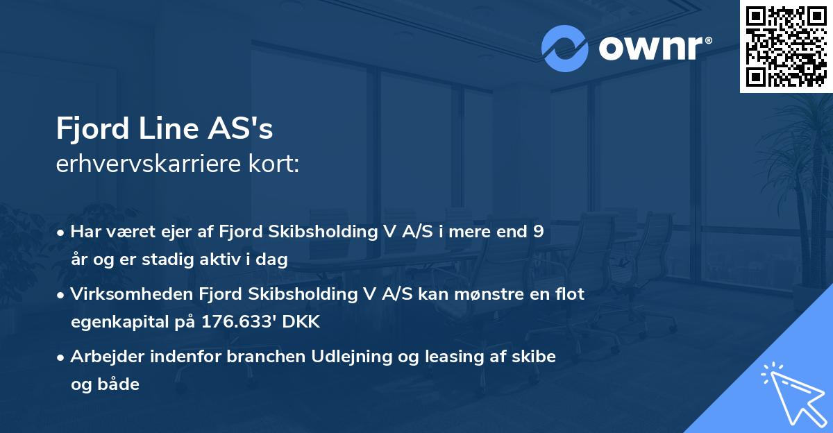 Fjord Line AS's erhvervskarriere kort