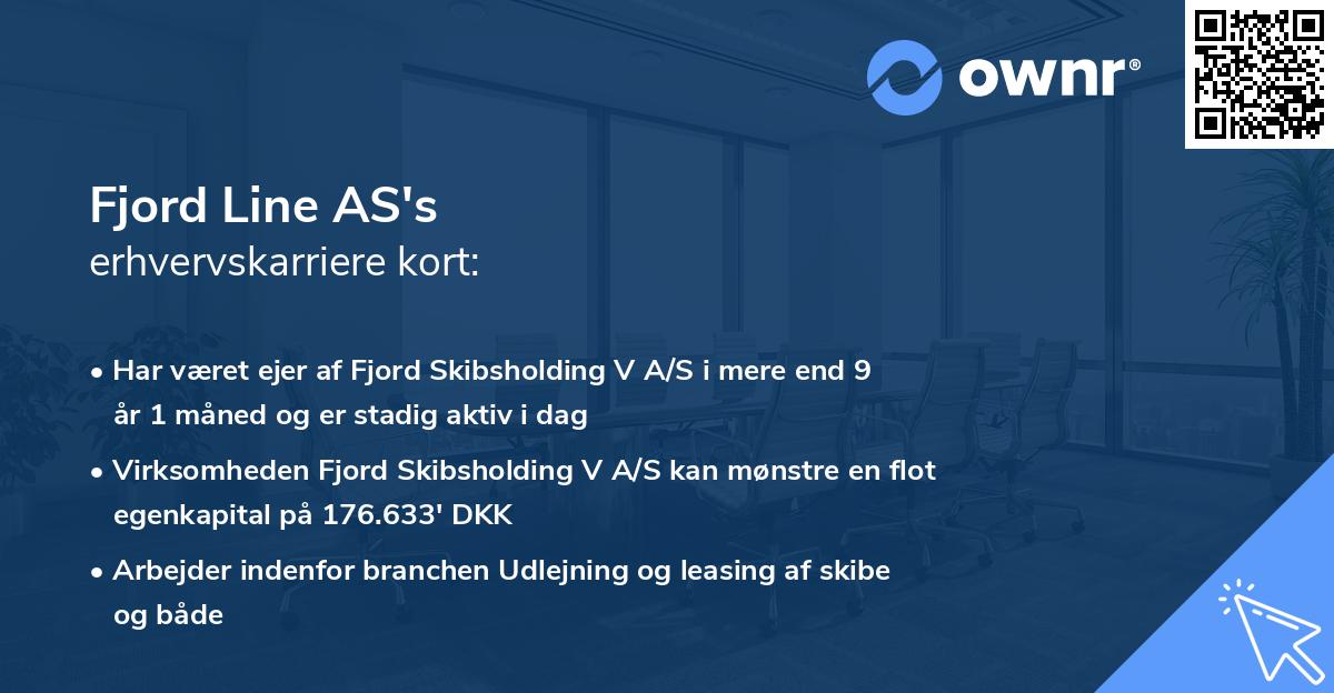 Fjord Line AS's erhvervskarriere kort