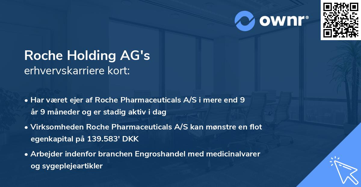 Roche Holding AG's erhvervskarriere kort