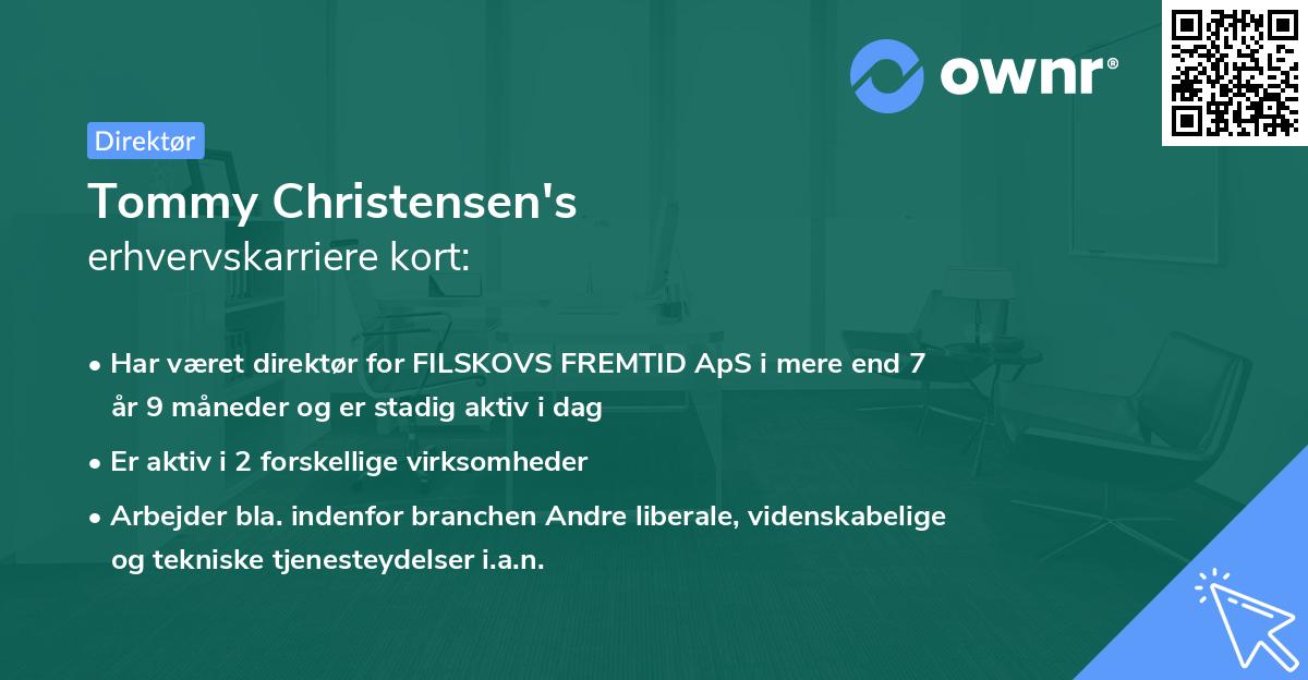 Tommy Christensen's erhvervskarriere kort