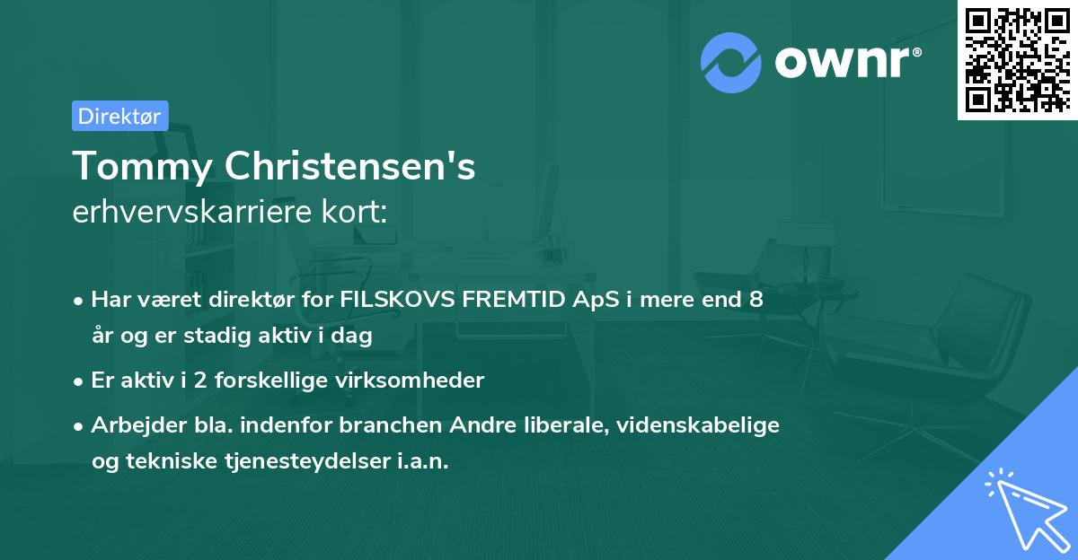 Tommy Christensen's erhvervskarriere kort