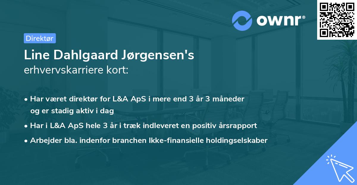 Line Dahlgaard Jørgensen's erhvervskarriere kort