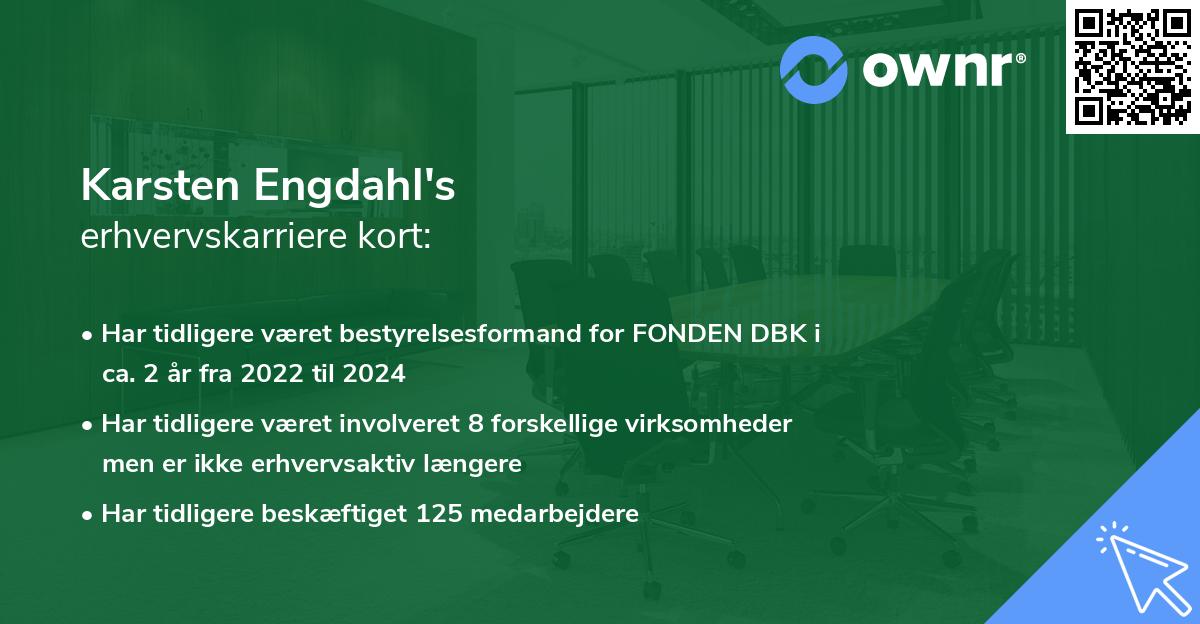 Karsten Engdahl's erhvervskarriere kort