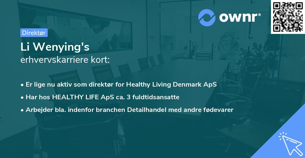 Li Wenying's erhvervskarriere kort