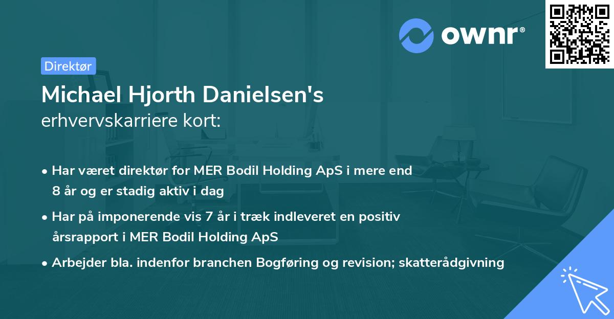 Michael Hjorth Danielsen's erhvervskarriere kort