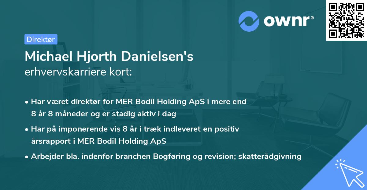 Michael Hjorth Danielsen's erhvervskarriere kort