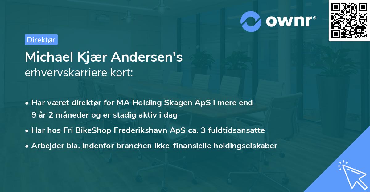 Michael Kjær Andersen's erhvervskarriere kort