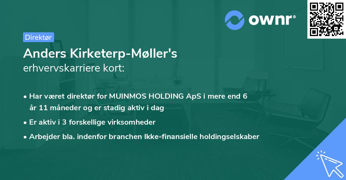 Anders Kirketerp-Møller's erhvervskarriere kort