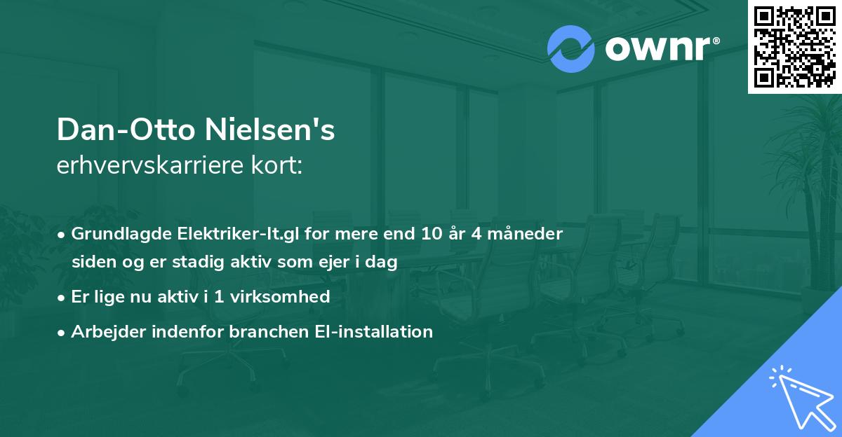 Dan-Otto Nielsen's erhvervskarriere kort