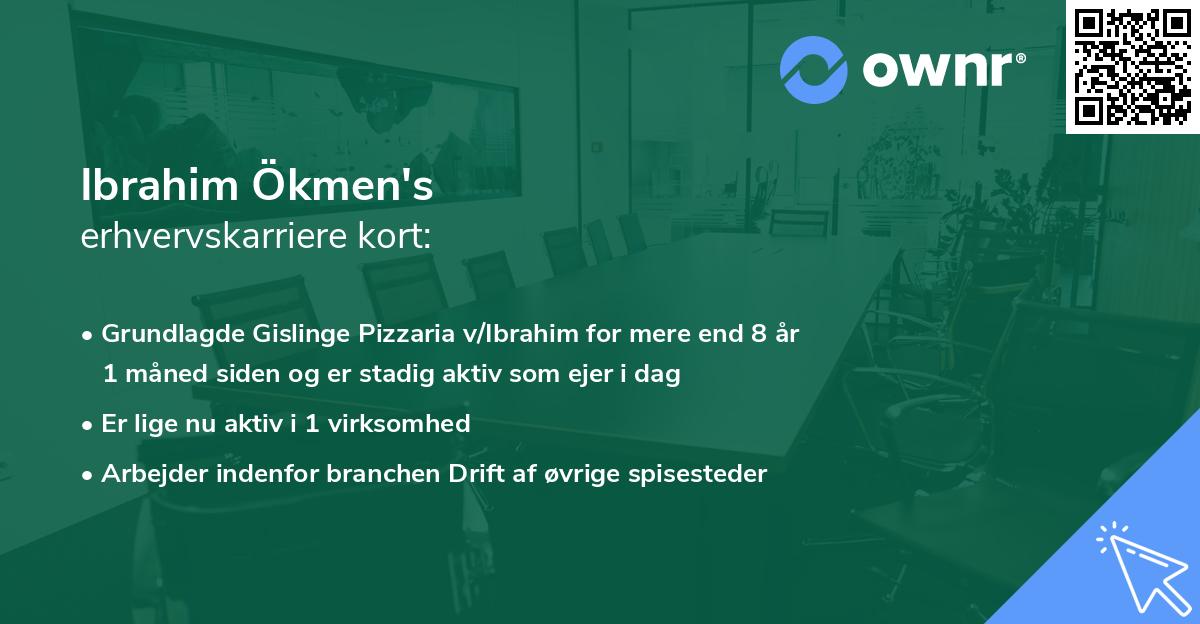 Ibrahim Ökmen's erhvervskarriere kort