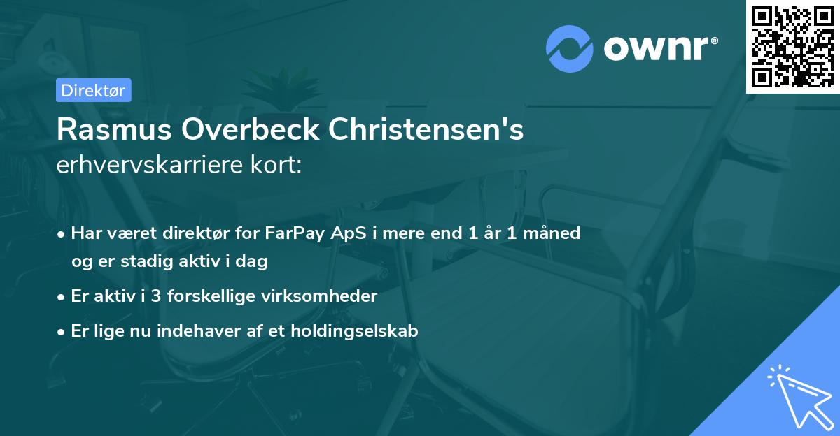Rasmus Overbeck Christensen's erhvervskarriere kort