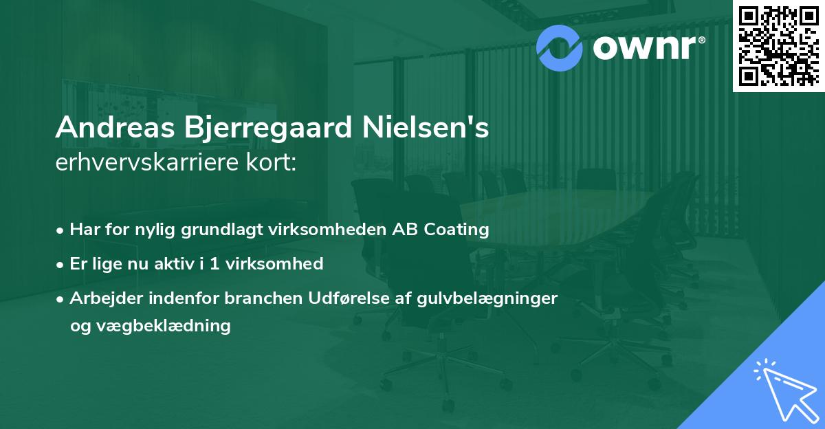 Andreas Bjerregaard Nielsen's erhvervskarriere kort