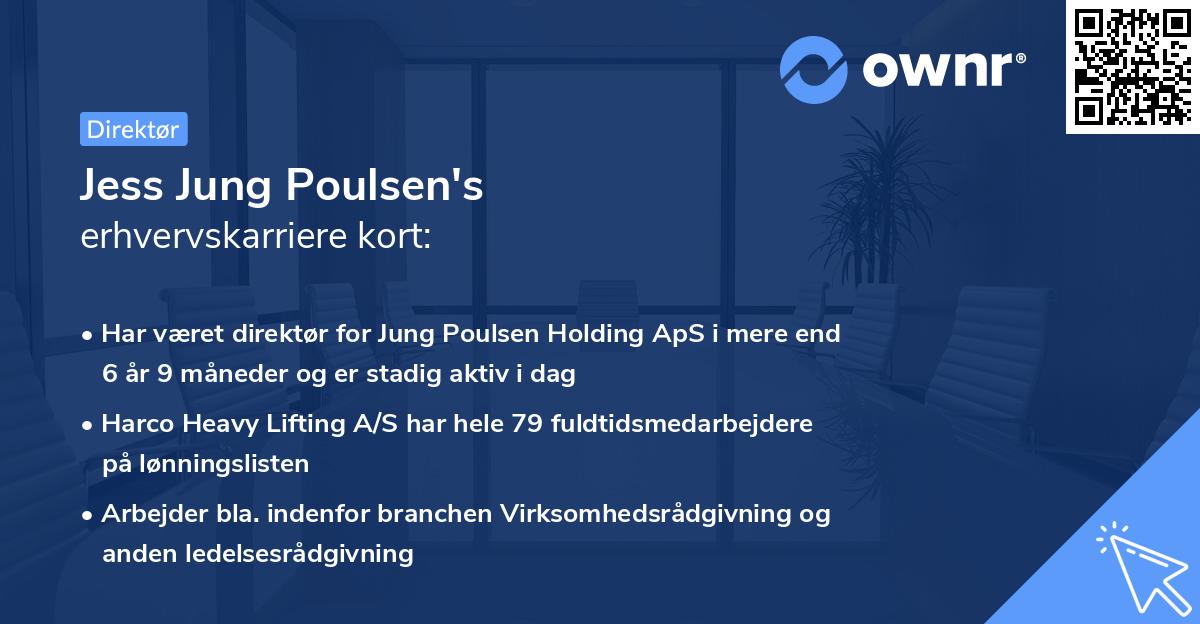 Jess Jung Poulsen's erhvervskarriere kort