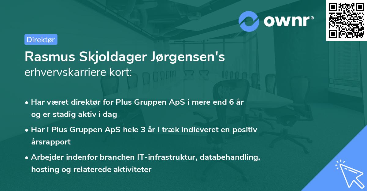 Rasmus Skjoldager Jørgensen's erhvervskarriere kort