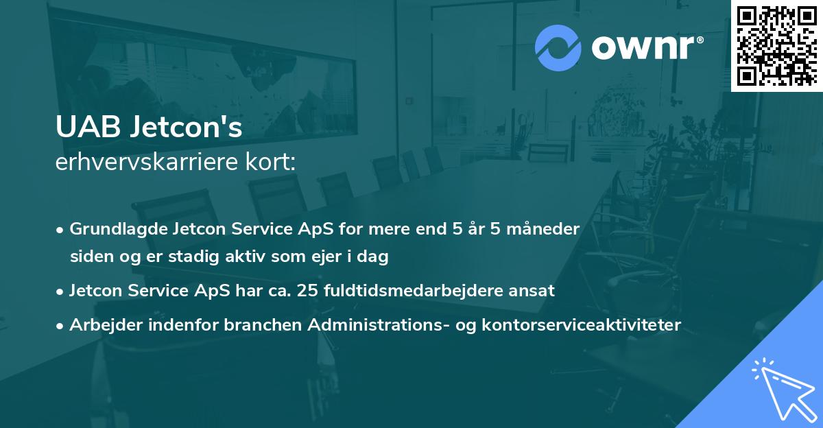 UAB Jetcon's erhvervskarriere kort